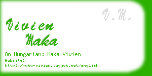 vivien maka business card